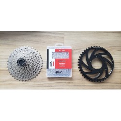 Pack  cassette 11-40T 10V + chain  Sram + chainring 40T BBS01 BBS02